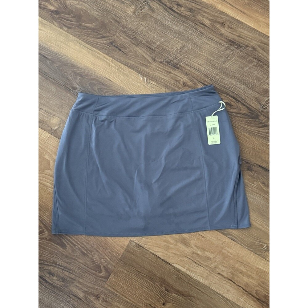 Tangerine Women's Pull On Active Stretch‎ Skort Size XL Grey NWT Tennis Golf